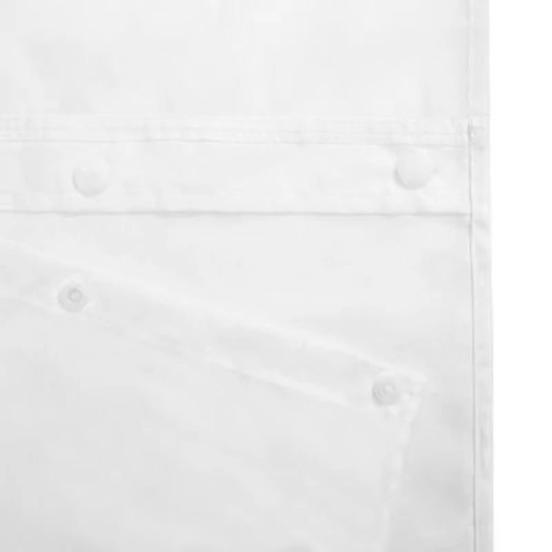 Awesome Home™ No Hook Stripe Snap-In Liner Shower Curtain