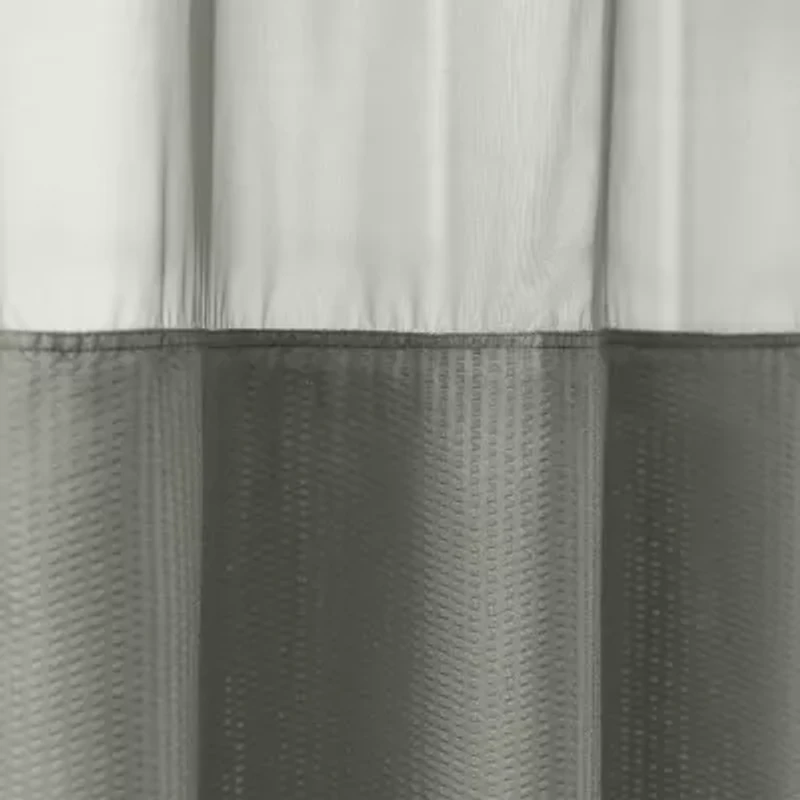 Awesome Home™ No Hook Embossed Snap-In Liner Shower Curtain