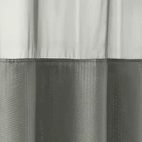 Awesome Home™ No Hook Embossed Snap-In Liner Shower Curtain
