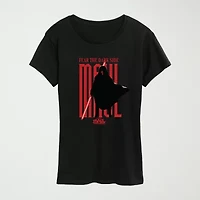Womens Crew Neck Short Sleeve Regular Fit Star Wars Graphic T-Shirt