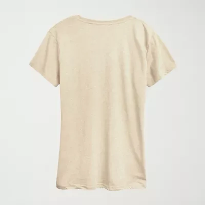 Womens Crew Neck Short Sleeve Regular Fit Peanuts Graphic T-Shirt