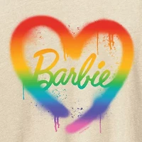 Womens Crew Neck Short Sleeve Regular Fit Barbie Graphic T-Shirt
