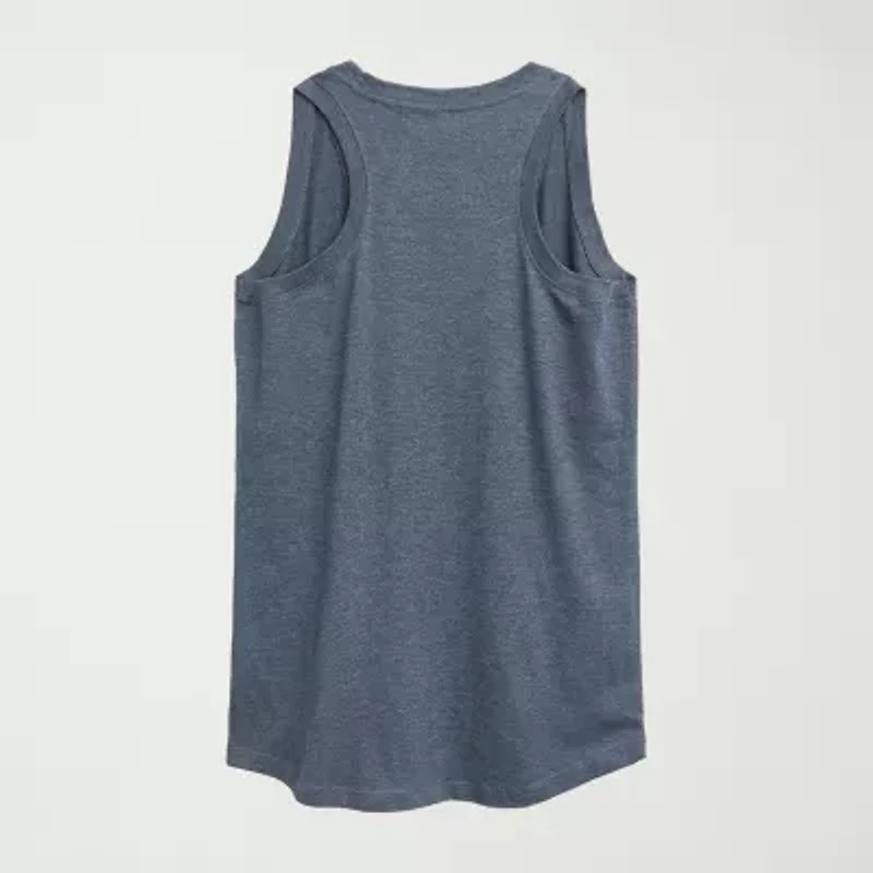 Womens Crew Neck Sleeveless Peanuts Snoopy Tank Top