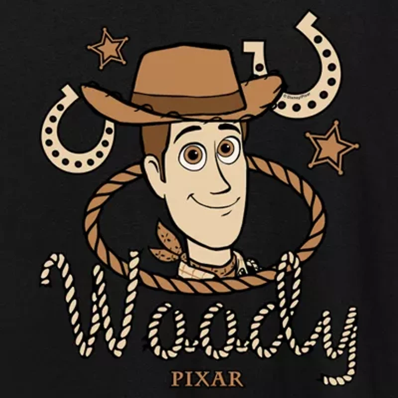 Womens Crew Neck Short Sleeve Regular Fit Toy Story Graphic T-Shirt