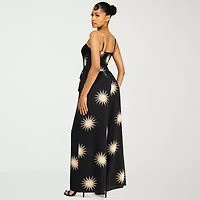 Premier Amour Womens Straight Neck Sleeveless Jumpsuit