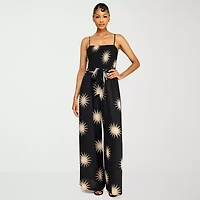 Premier Amour Womens Straight Neck Sleeveless Jumpsuit
