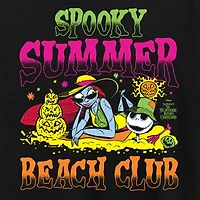Womens Crew Neck Short Sleeve Regular Fit Nightmare Before Christmas Graphic T-Shirt
