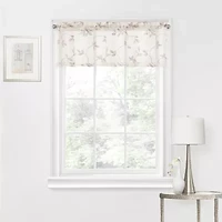 Regal Home Meadow Embroidered Rod Pocket Valance