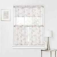 Regal Home Meadow Embroidered Rod Pocket Valance