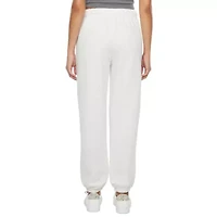 Flirtitude Boyfriend Womens Juniors Cuffed Mid Rise Fleece Active Jogger Pant