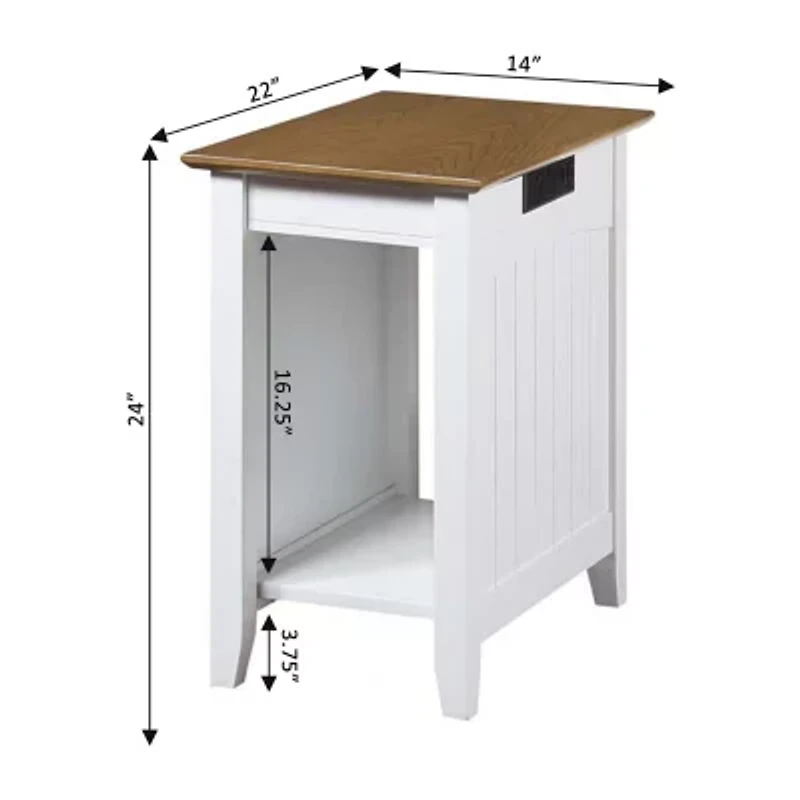 Convenience Concepts Edison Living Room Collection End Table