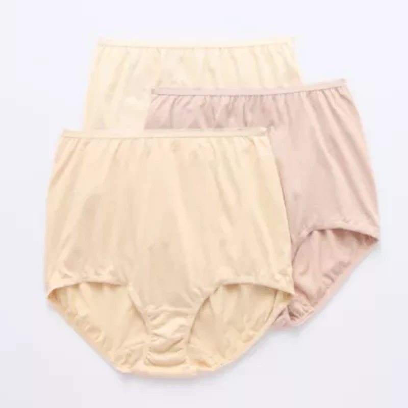 Underscore Cotton Womens 3 Pack Brief Panty