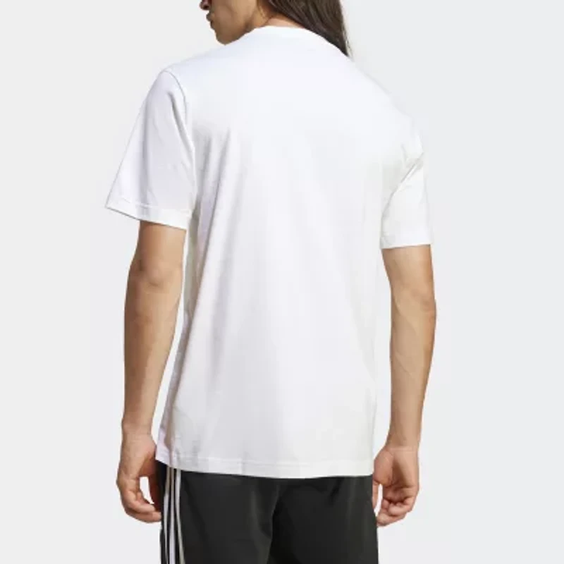adidas Mens Crew Neck Short Sleeve Regular Fit Graphic T-Shirt