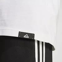 adidas Mens Crew Neck Short Sleeve Regular Fit Graphic T-Shirt