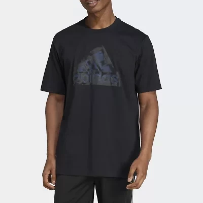 adidas Mens Crew Neck Short Sleeve Regular Fit Graphic T-Shirt