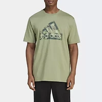 adidas Mens Crew Neck Short Sleeve Regular Fit Graphic T-Shirt