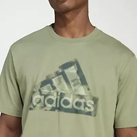adidas Mens Crew Neck Short Sleeve Regular Fit Graphic T-Shirt