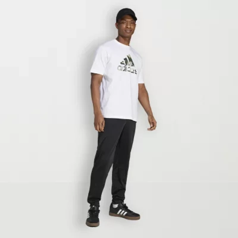 adidas Mens Crew Neck Short Sleeve Regular Fit Graphic T-Shirt