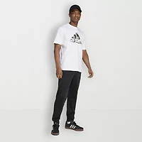 adidas Mens Crew Neck Short Sleeve Regular Fit Graphic T-Shirt