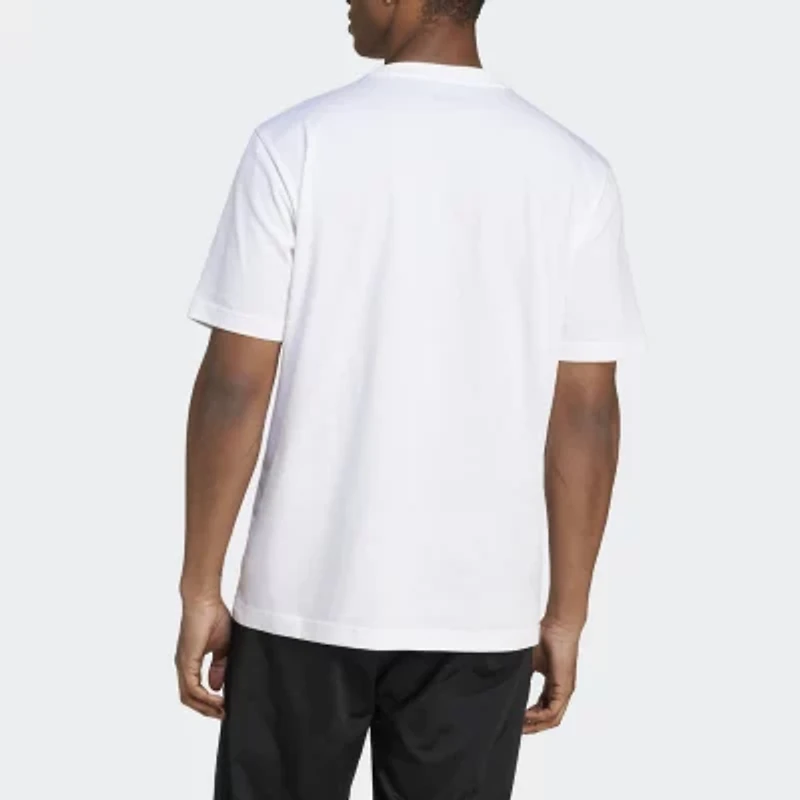 adidas Mens Crew Neck Short Sleeve Regular Fit Graphic T-Shirt