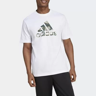 adidas Mens Crew Neck Short Sleeve Regular Fit Graphic T-Shirt