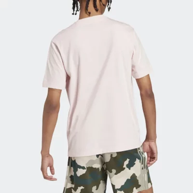 adidas Mens Crew Neck Short Sleeve Regular Fit Graphic T-Shirt