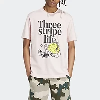 adidas Mens Crew Neck Short Sleeve Regular Fit Graphic T-Shirt