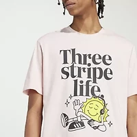adidas Mens Crew Neck Short Sleeve Regular Fit Graphic T-Shirt