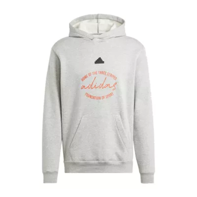 adidas Mens Long Sleeve Fleece Active Hoodie