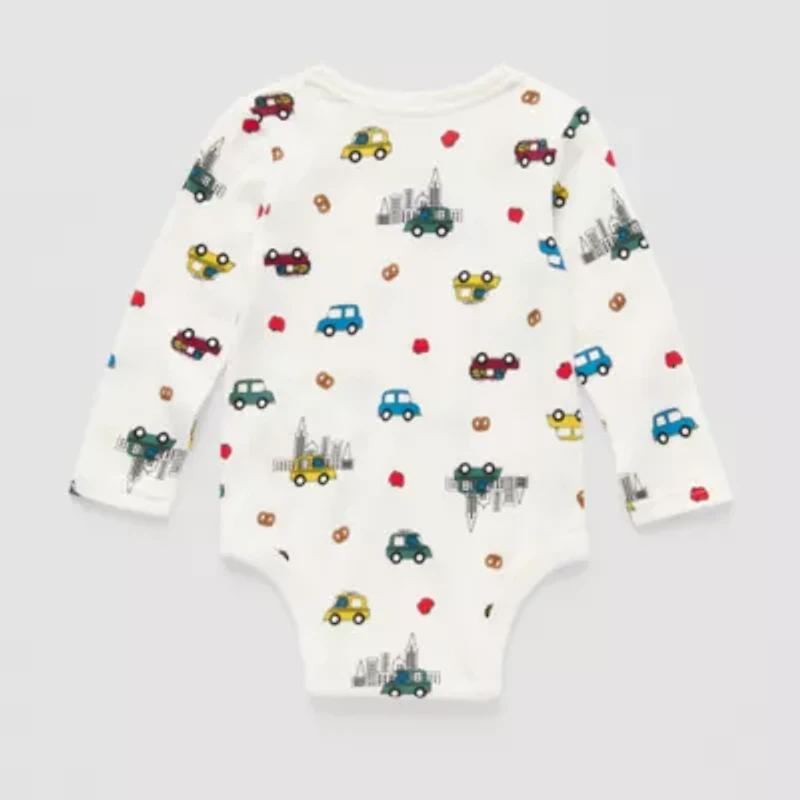 Okie Dokie Baby Boys Crew Neck Long Sleeve Bodysuit
