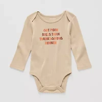 Okie Dokie Baby Unisex Round Neck Long Sleeve Rib Bodysuit