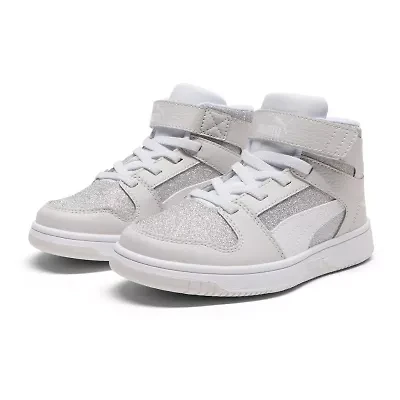 PUMA Rebound Layup Glitz Little Kid Girls Basketball Shoes