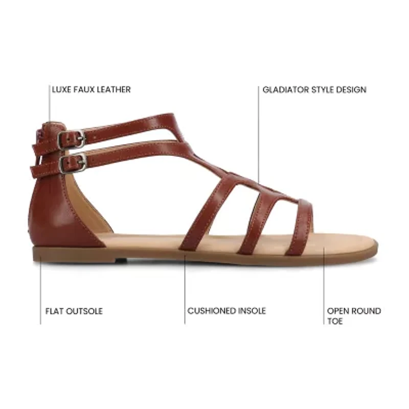 Journee Collection Womens Genneva Gladiator Sandals