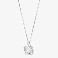 (Si2 / H-I) Womens 3 CT. T.W. Lab Grown White Diamond 14K Gold Round 18 Inch Pendant Necklace
