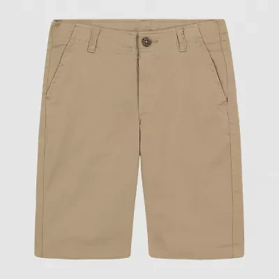 IZOD Little & Big Kid Boys Adaptive Adjustable Waist Stretch Fabric Features Easy-on + Easy-off Chino Short