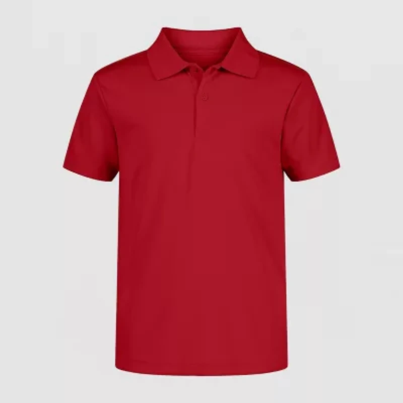 IZOD Little & Big Boys Short Sleeve Wrinkle Resistant Moisture Wicking Polo Shirt