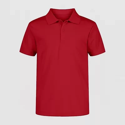 IZOD Little & Big Boys Short Sleeve Wrinkle Resistant Moisture Wicking Polo Shirt