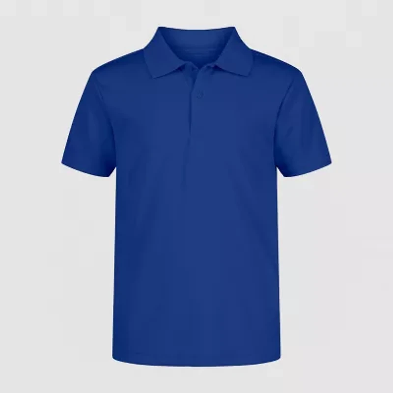 IZOD Little & Big Boys Short Sleeve Wrinkle Resistant Moisture Wicking Polo Shirt