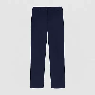 IZOD Little & Big Kid Girls Wide Leg Regular Fit Flat Front Pant