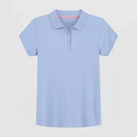 IZOD Little & Big Kid Girls Short Sleeve Regular Fit Polo Shirt