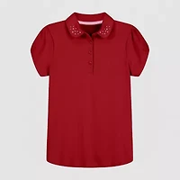 IZOD Little & Big Girls Short Sleeve Stretch Polo Shirt
