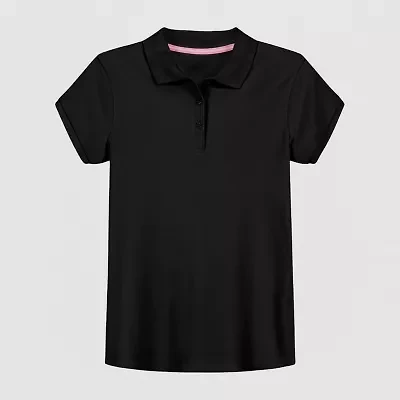 IZOD Little & Big Kid Girls Short Sleeve Regular Fit Polo Shirt
