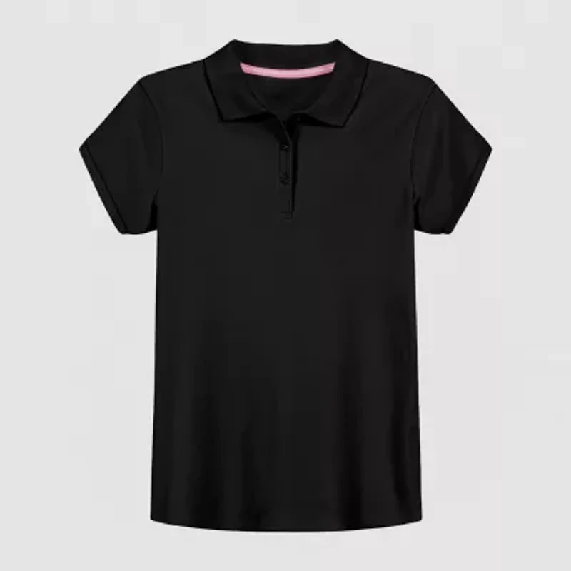 IZOD Little & Big Kid Girls Short Sleeve Regular Fit Polo Shirt