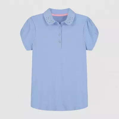 IZOD Little & Big Girls Short Sleeve Stretch Polo Shirt