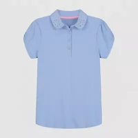 IZOD Little & Big Girls Short Sleeve Stretch Polo Shirt