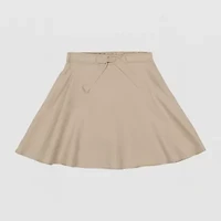 IZOD Little & Big Girls Elastic Waist Belted Scooter Skirt