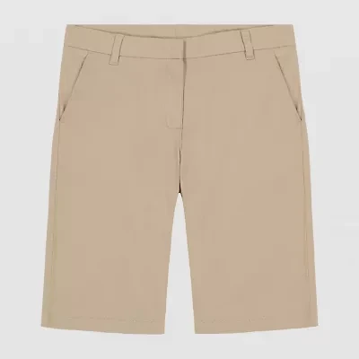 IZOD Little & Big Kid Girls Stretch Fabric Adjustable Waist Bermuda Short