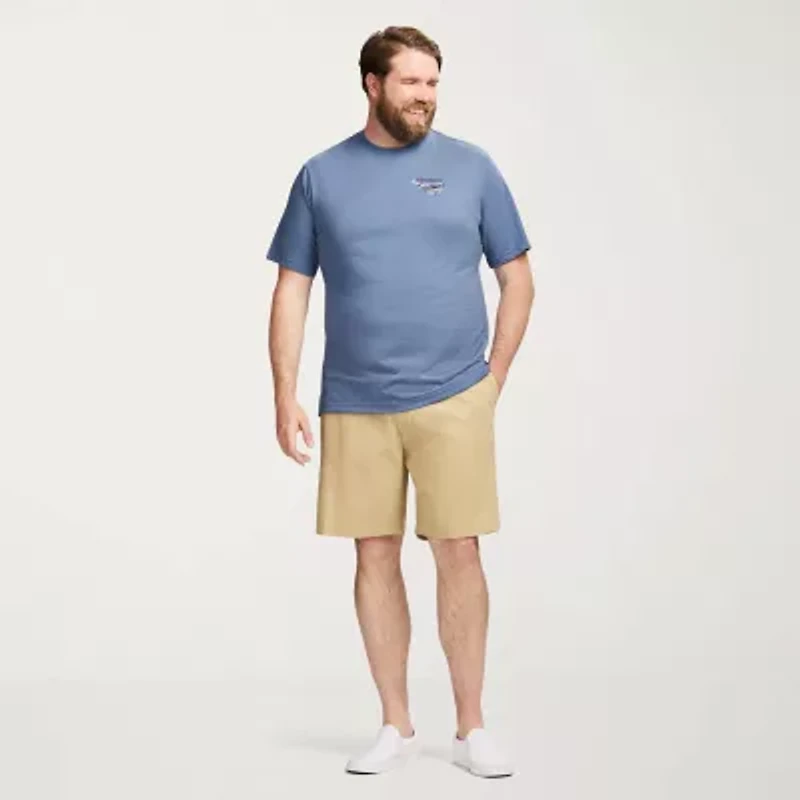 IZOD Saltwater Mens Crew Neck Short Sleeve Regular Fit Big and Tall Graphic T-Shirt