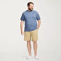IZOD Saltwater Mens Crew Neck Short Sleeve Regular Fit Big and Tall Graphic T-Shirt