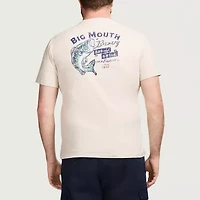IZOD Saltwater Mens Crew Neck Short Sleeve Regular Fit Big and Tall Graphic T-Shirt
